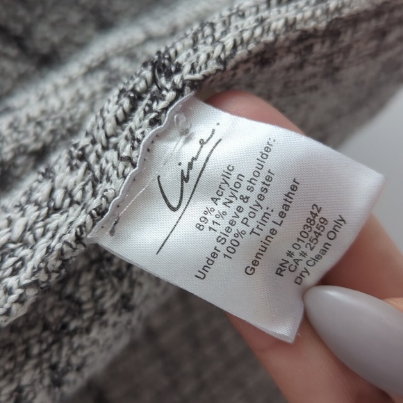 Line Waterfall Cardigan black and white - Picture 4 of 7